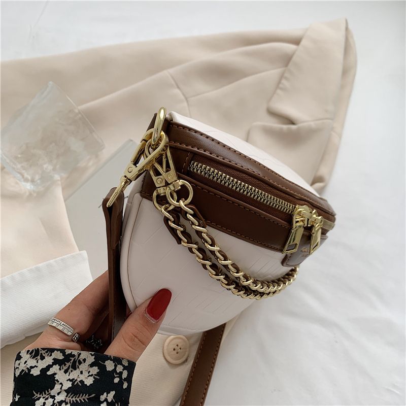 Vilche Dames Luxe Riem Handtas - Kaki