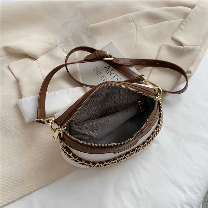 Vilche Dames Luxe Riem Handtas - Kaki