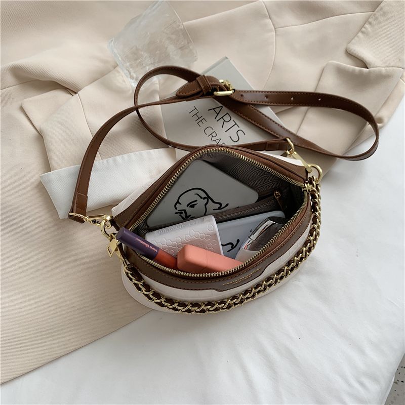 Vilche Dames Luxe Riem Handtas - Kaki