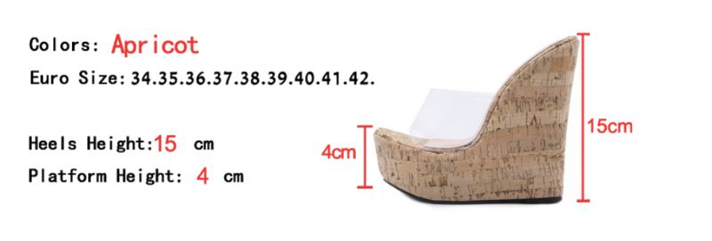 Vilma Wedges - Abrikoos