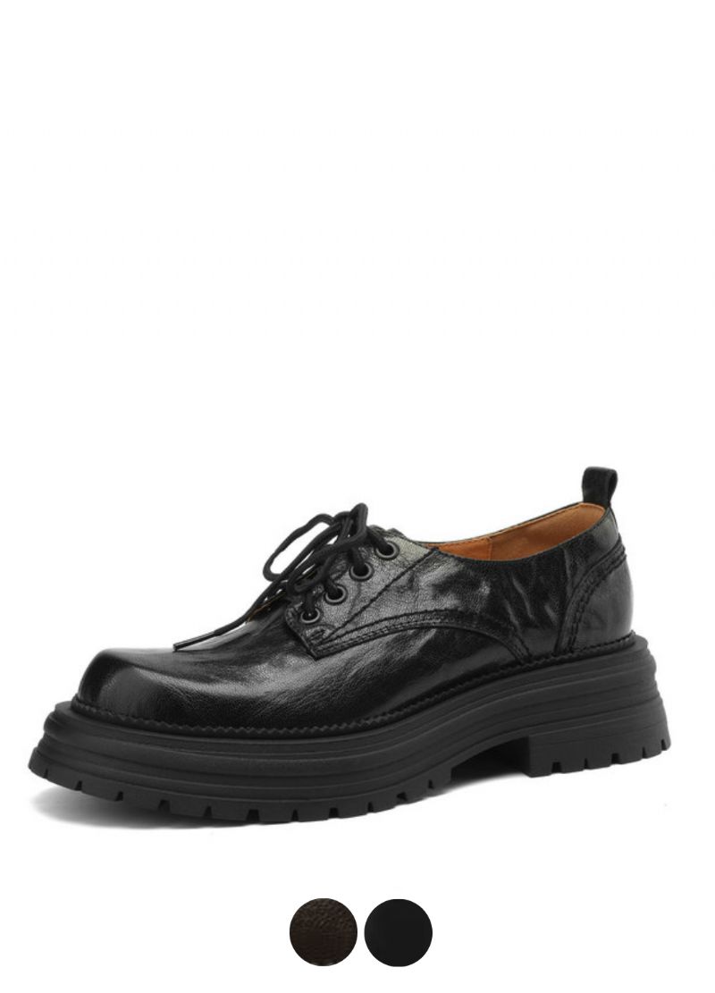 Virginia Dames Vetersluiting Leren Loafer