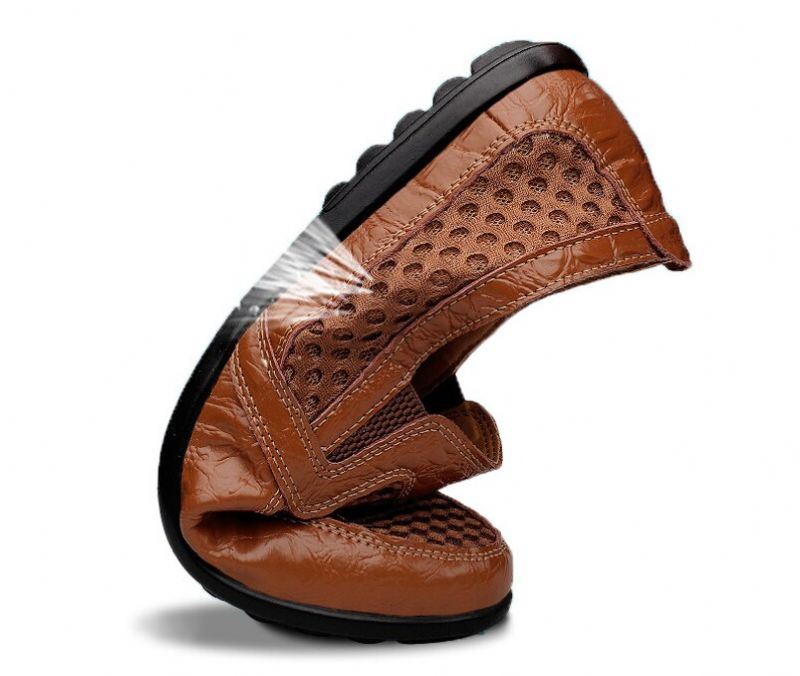 Vitto Heren Loafers Casual Schoenen - Bruin