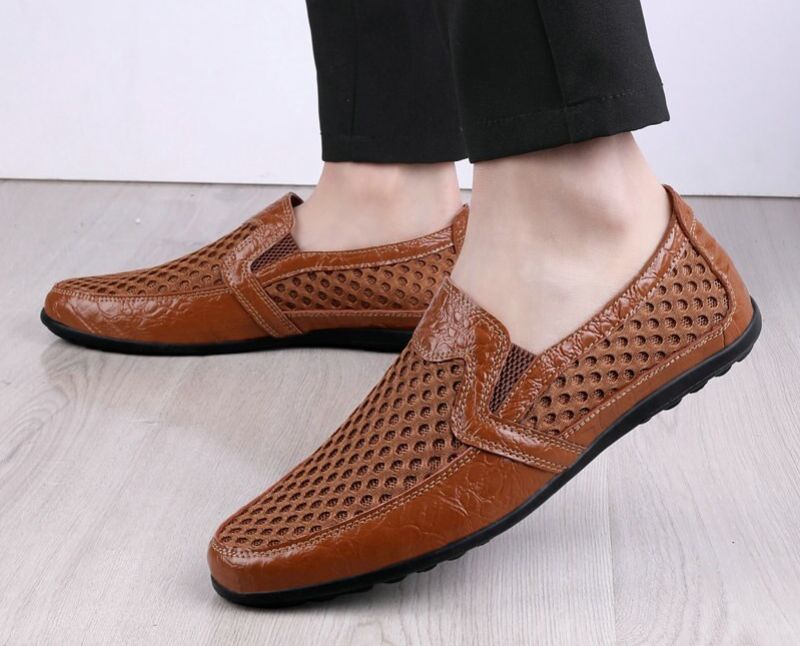 Vitto Heren Loafers Casual Schoenen - Bruin