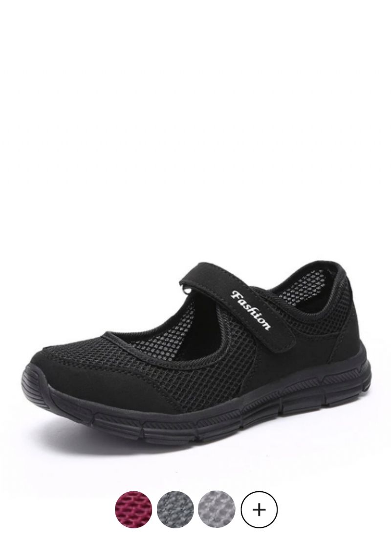 Walker Dames Slip-on Zwarte Schoenen