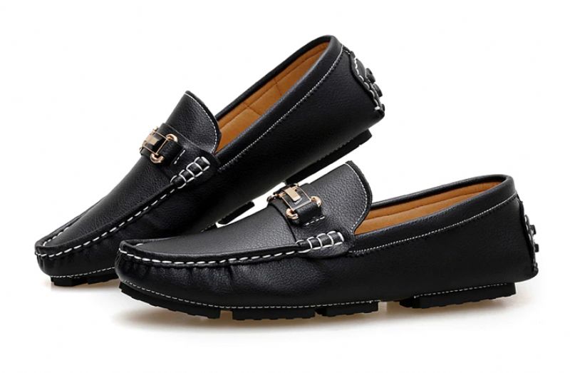 Walker Heren Loafers Mode Schoenen - Zwart