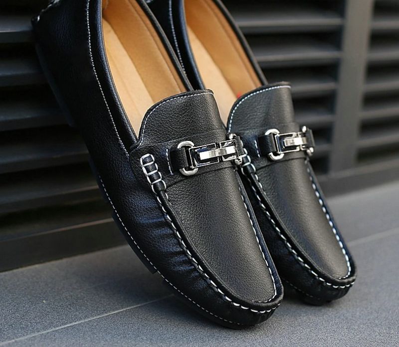 Walker Heren Loafers Mode Schoenen - Zwart