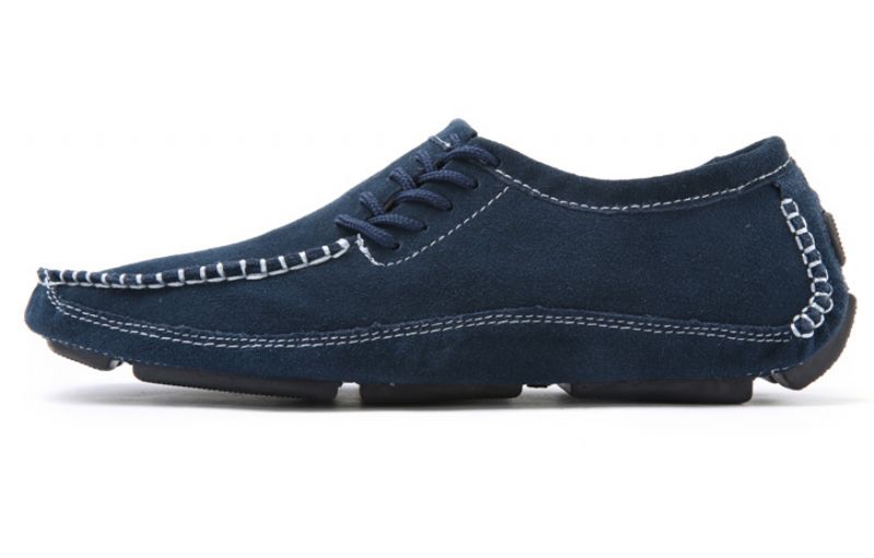 Walter Heren Handgemaakte Loafers Casual Schoenen - Blauw
