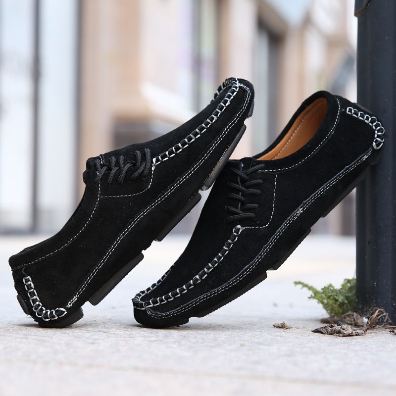 Walter Heren Handgemaakte Loafers Casual Schoenen - Blauw