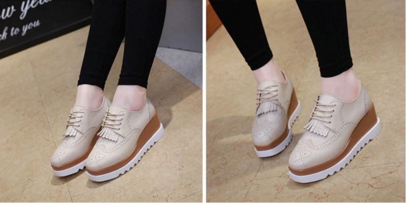 Wayne Dames Wedges Schoenen - Beige