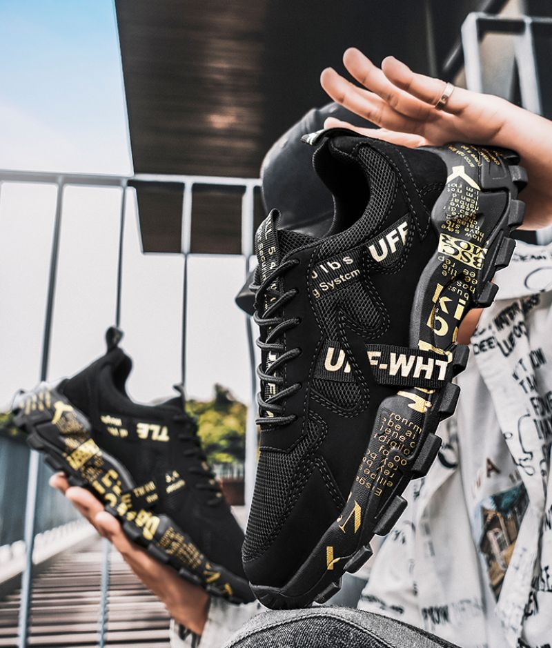 William Heren Mode Sneakers - Zwart