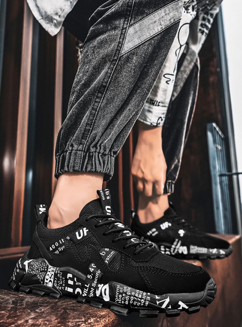 William Heren Mode Sneakers - Zwart