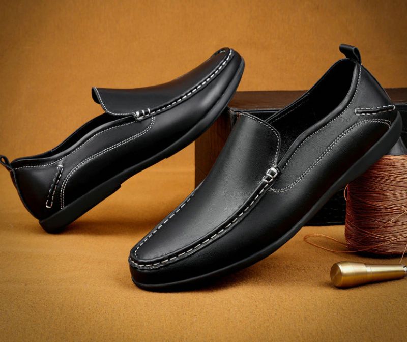 Winks Heren Loafer Casual Schoenen - Zwart