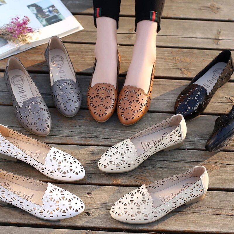 Wissal Dames Loafer Schoenen - Wit