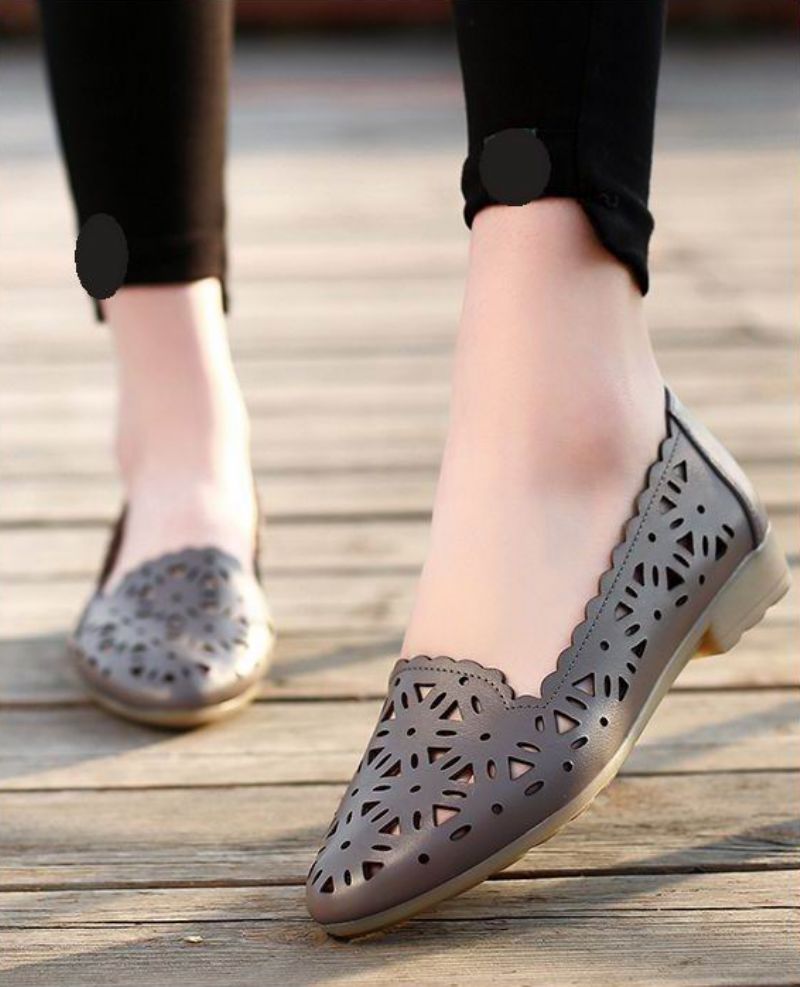 Wissal Dames Loafer Schoenen - Wit