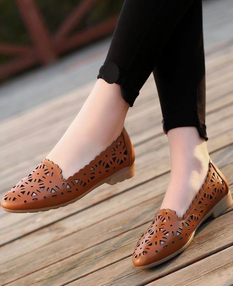 Wissal Dames Loafer Schoenen - Wit
