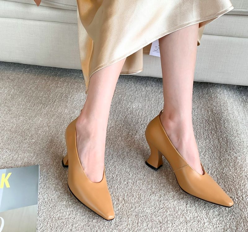 Witte Pumps - Zwart