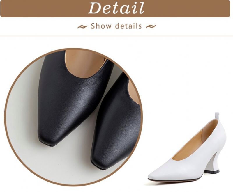 Witte Pumps - Zwart