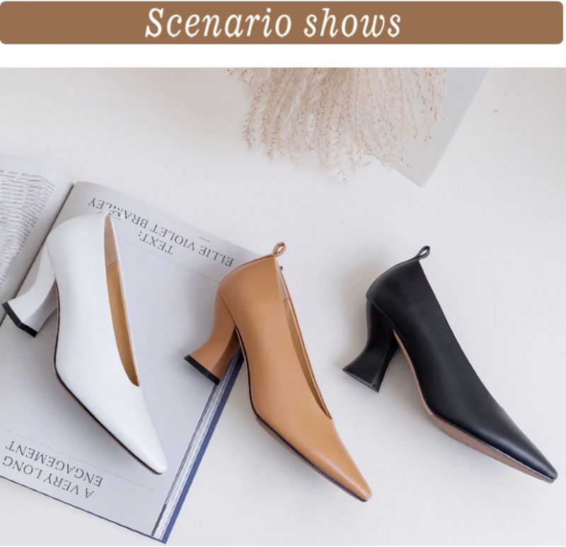 Witte Pumps - Zwart