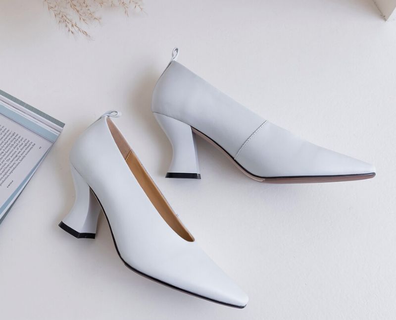 Witte Pumps - Zwart