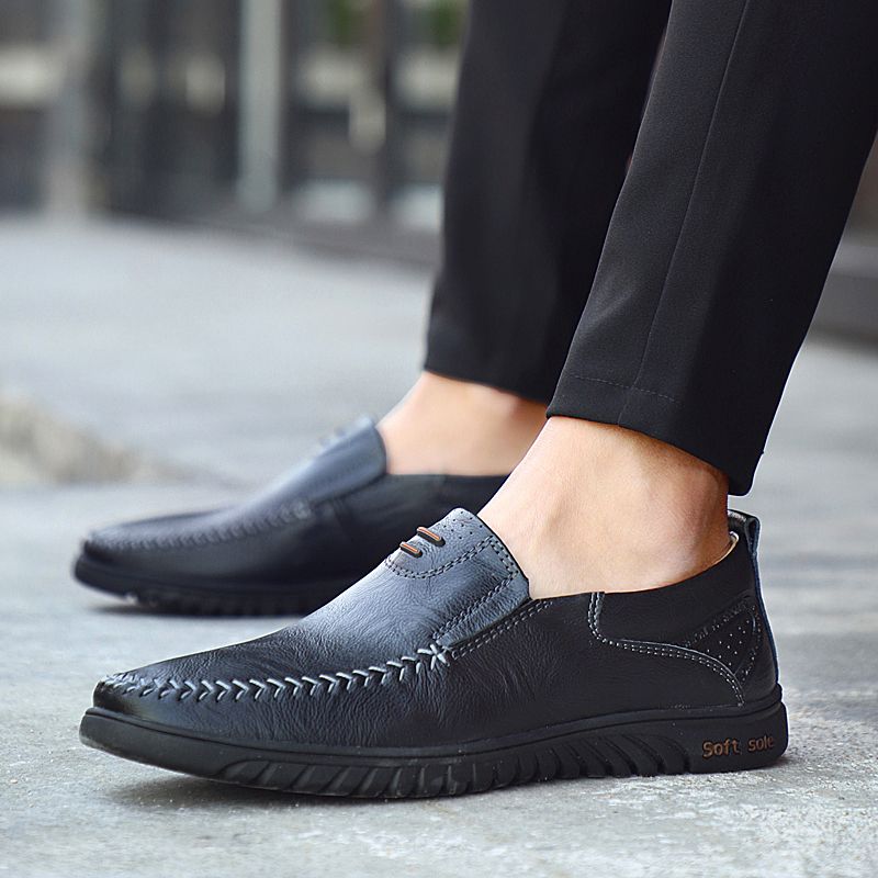 Wyatt Heren Loafers Casual Schoenen - Zwart