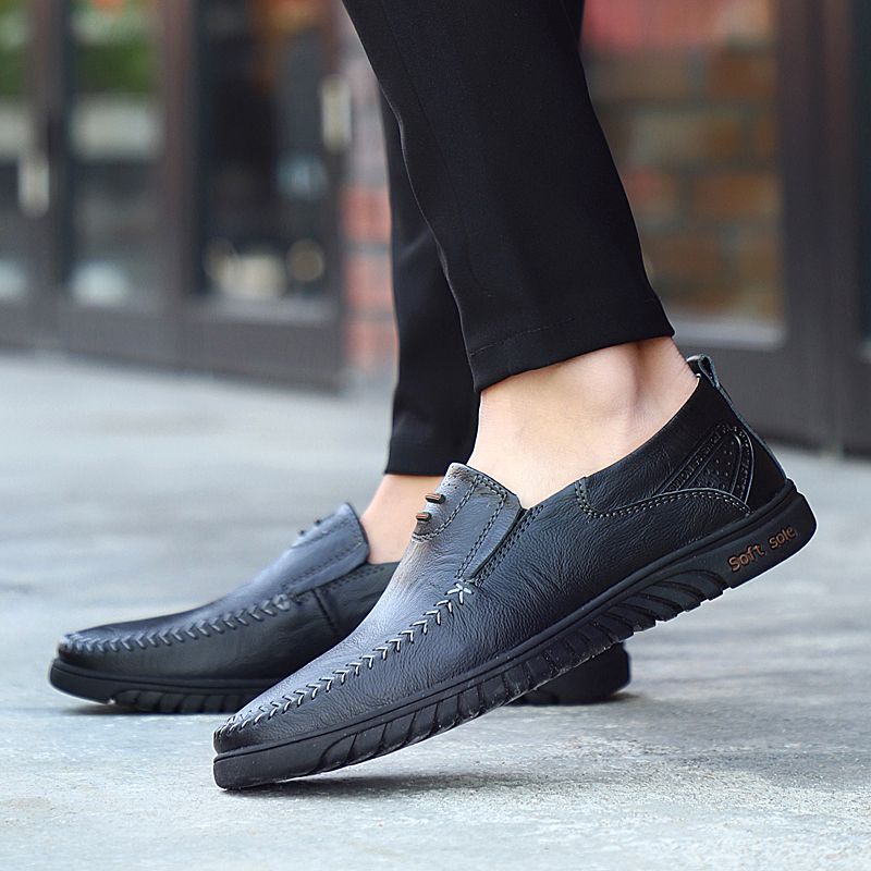 Wyatt Heren Loafers Casual Schoenen - Zwart