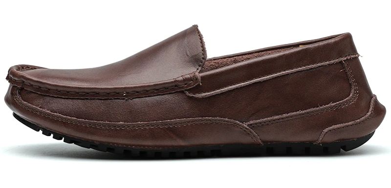 Xabi Heren Loafers Geklede Schoenen - Koffie