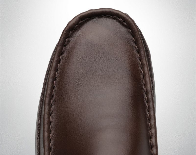 Xabi Heren Loafers Geklede Schoenen - Koffie