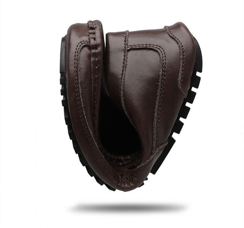 Xabi Heren Loafers Geklede Schoenen - Koffie