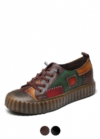 Xareni Dames Leren Loafer Schoenen