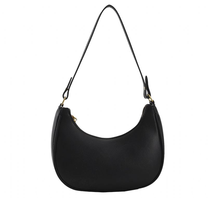 Xiome Dames Leren Baguette Handtas - Zwart
