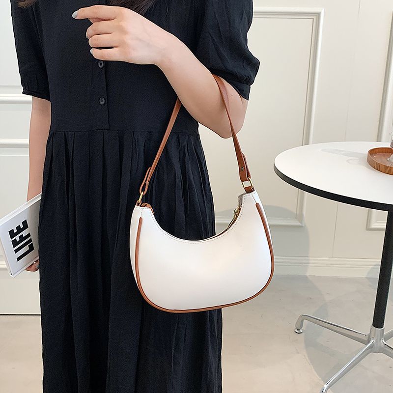 Xiome Dames Leren Baguette Handtas - Zwart