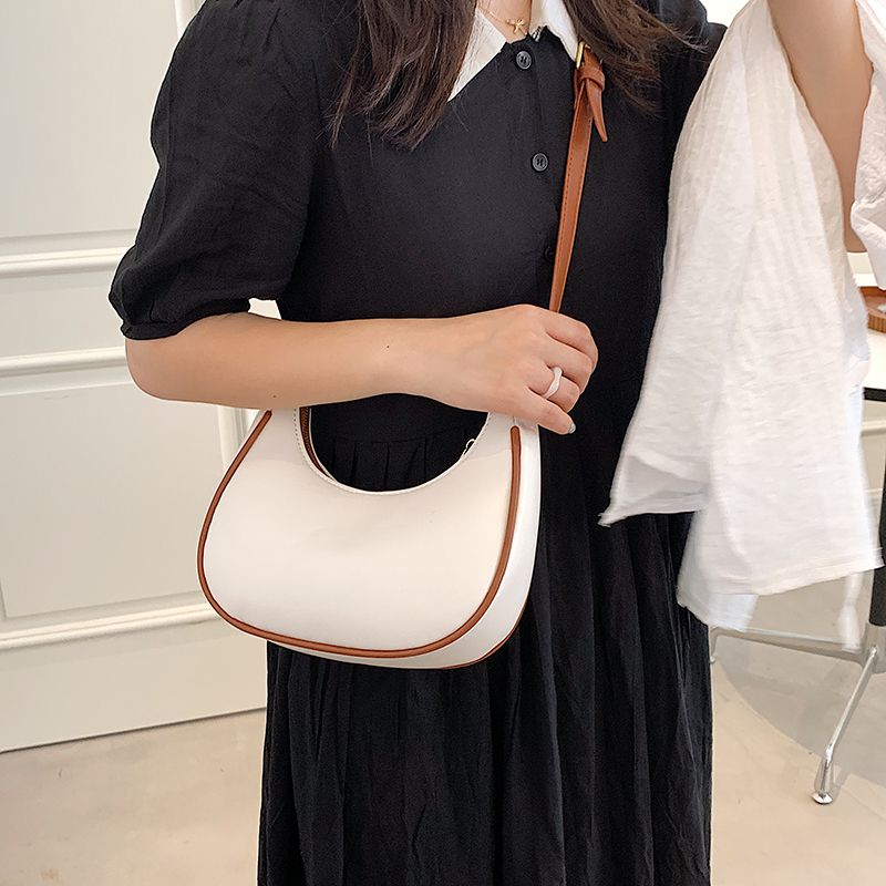 Xiome Dames Leren Baguette Handtas - Zwart