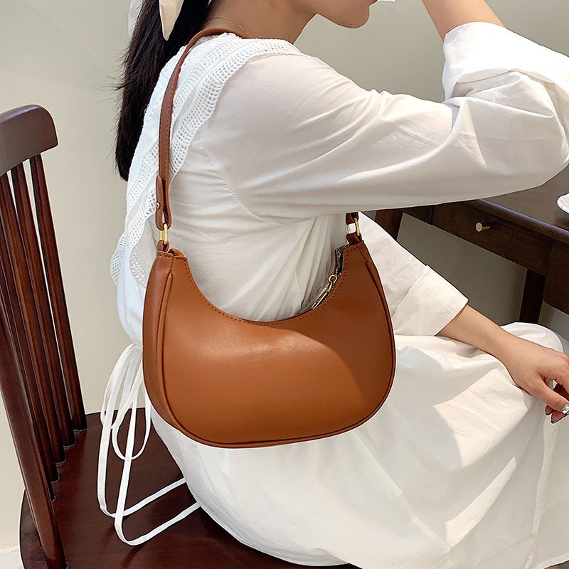 Xiome Dames Leren Baguette Handtas - Zwart