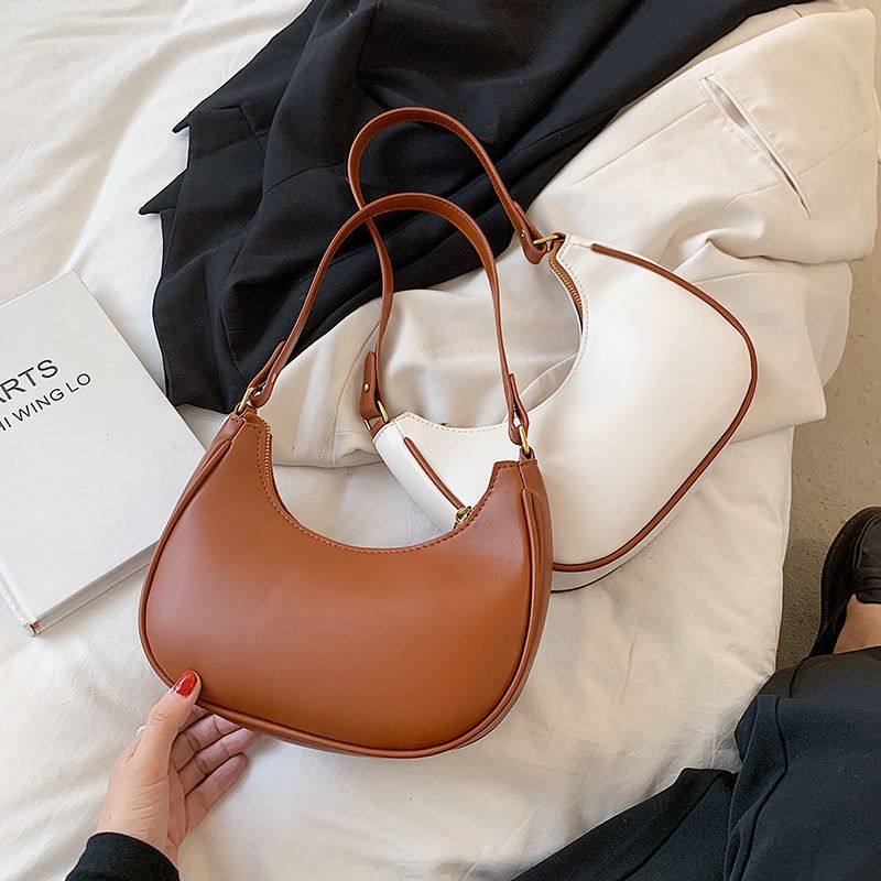 Xiome Dames Leren Baguette Handtas - Zwart