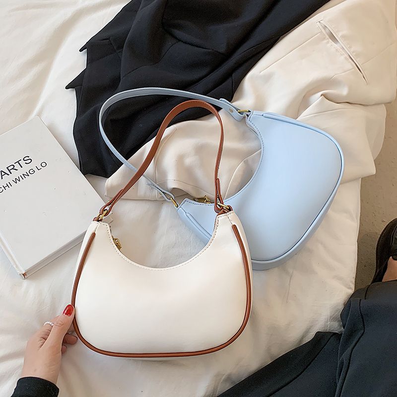 Xiome Dames Leren Baguette Handtas - Zwart