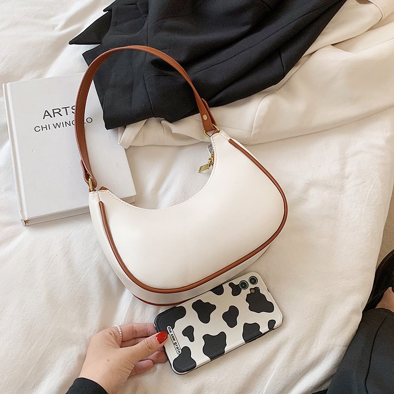 Xiome Dames Leren Baguette Handtas - Zwart
