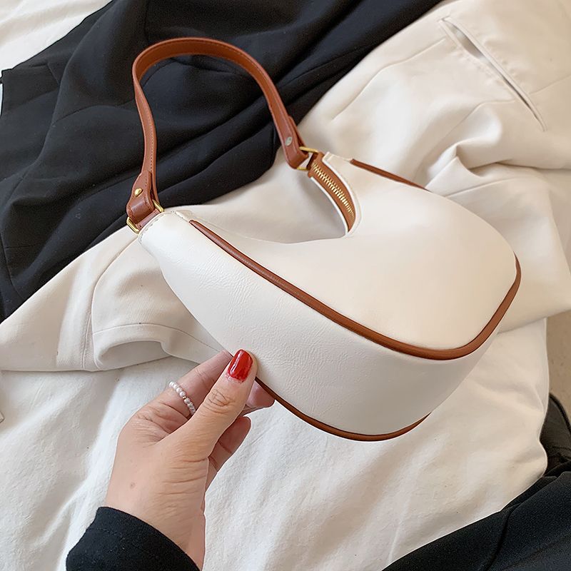 Xiome Dames Leren Baguette Handtas - Zwart