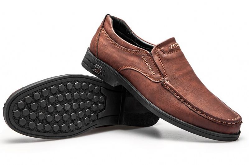 Yagami Heren Loafer Casual Schoenen - Bruin