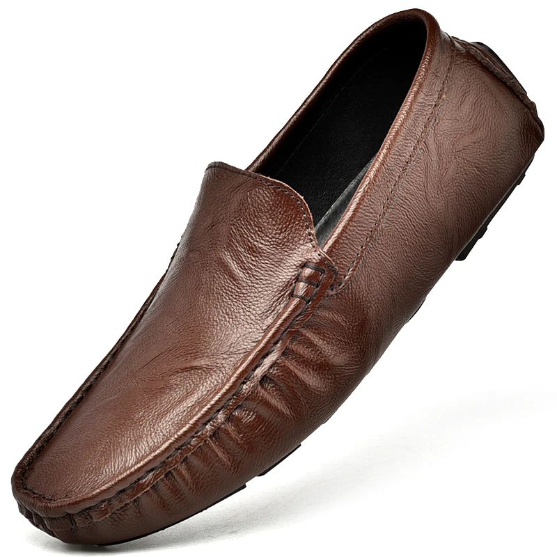 Yan Heren Loafer Casual Schoenen - Koffie