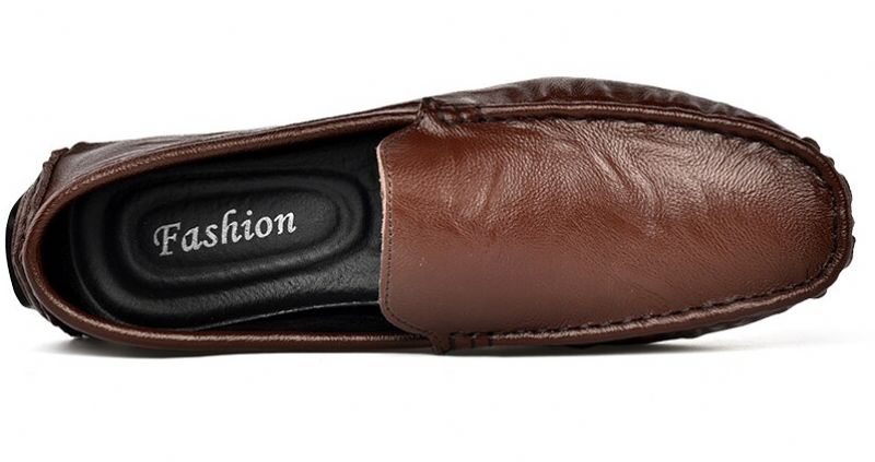 Yan Heren Loafer Casual Schoenen - Koffie