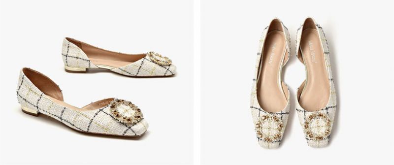 Yanela Dames Platte Schoenen - Blauw