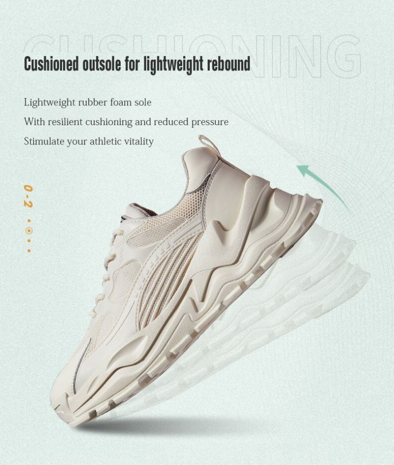 Yared Heren Platform Sneakers - Zwart