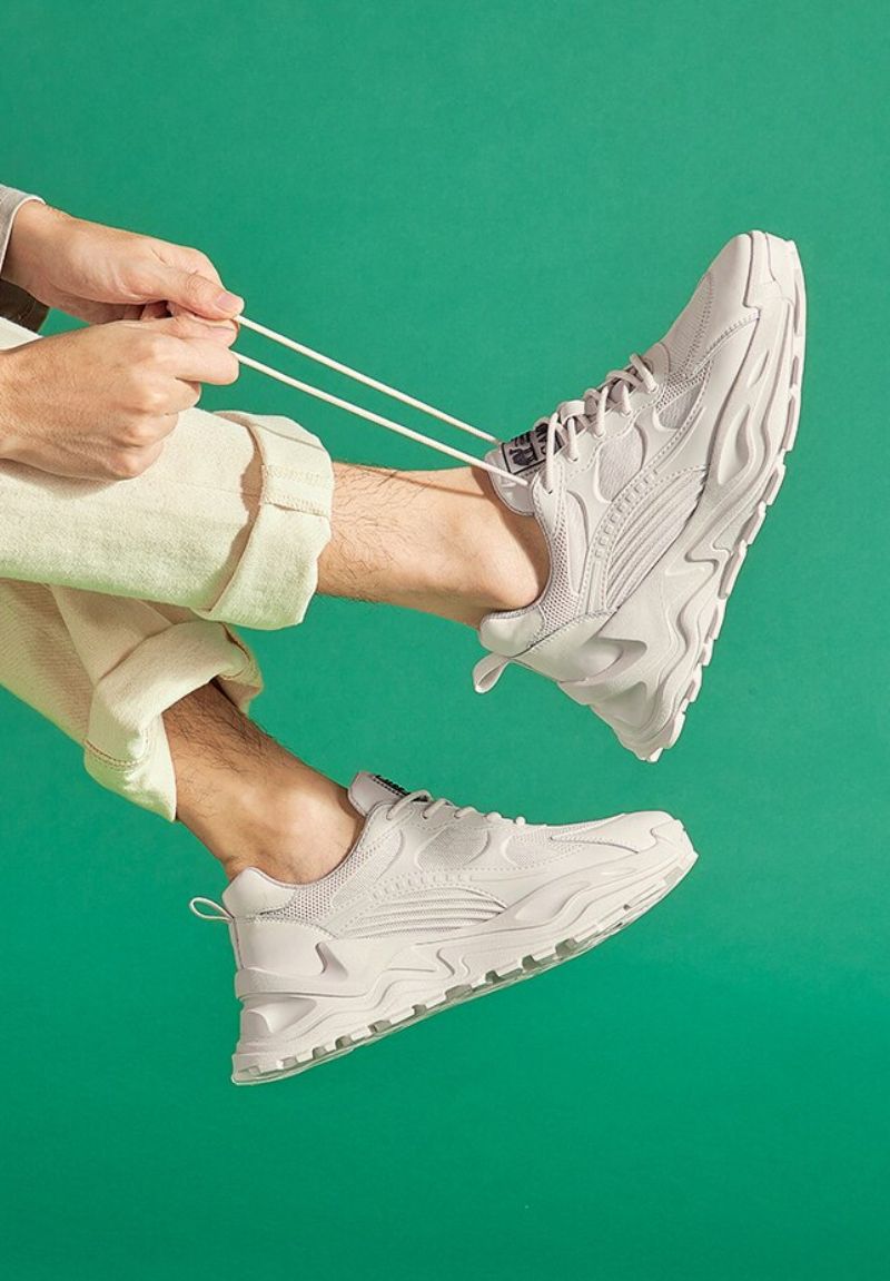 Yared Heren Platform Sneakers - Zwart