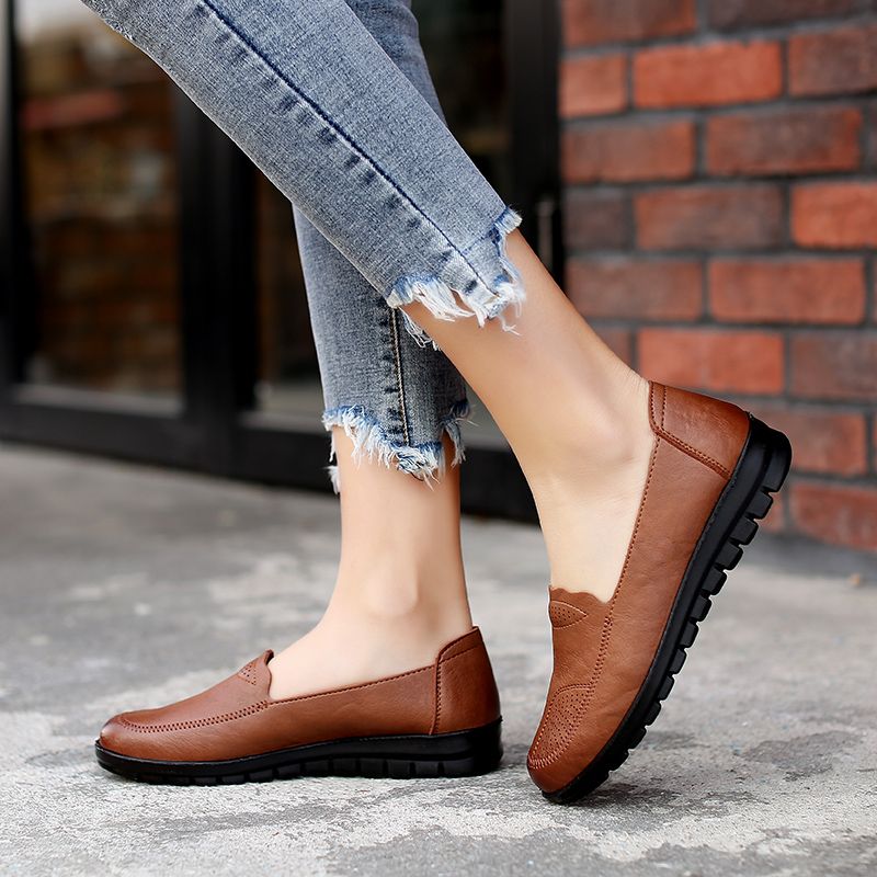 Yarely Dames Loafer Schoenen - Bruin
