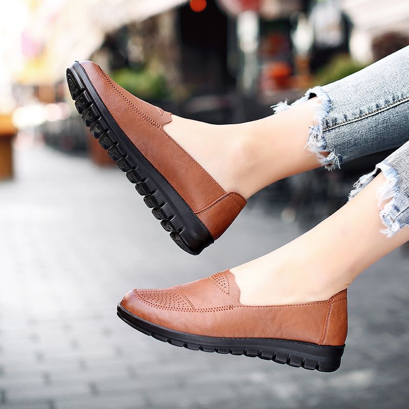 Yarely Dames Loafer Schoenen - Bruin