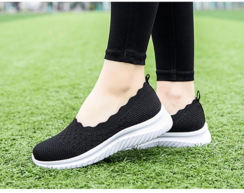 Yaya Dames Ademende Loafer - Zwart