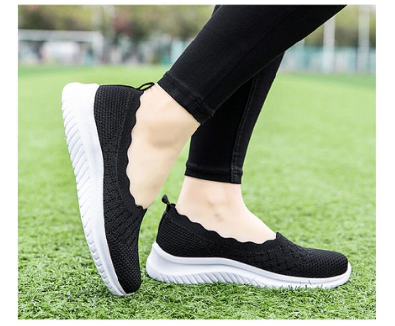 Yaya Dames Ademende Loafer - Zwart