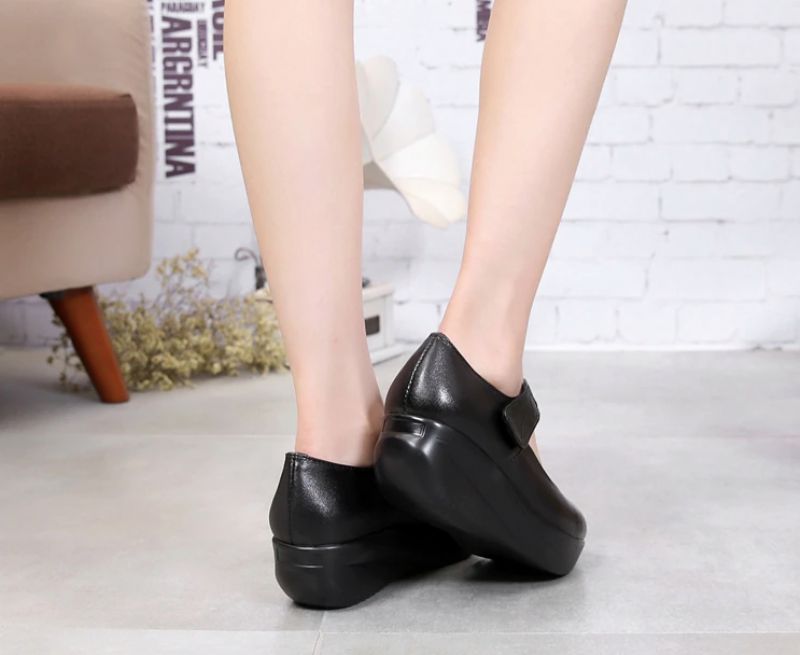 Yaya Dames Platform Schoenen - Zwart