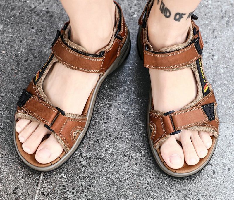 Yeimi Heren Casual Sandaal - Zwart