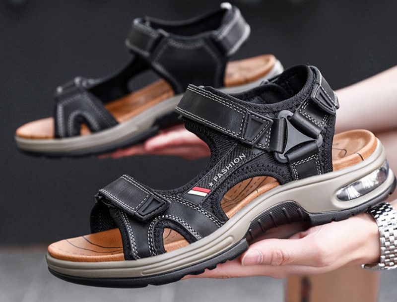 Yeimi Heren Casual Sandaal - Zwart